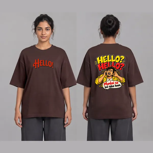 Hello_Brown_Cotton_Oversized_Graphic_T-Shirt_For_Women