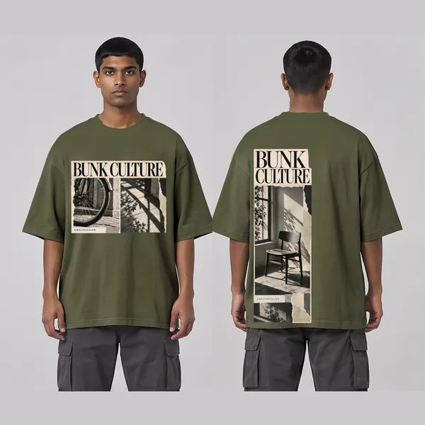 Bunk_Culture_Olive_Green_Cotton_Oversized_Graphic_T-Shirt_For_Men