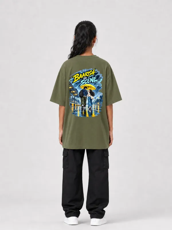 Olive_Green_Cotton_Oversized_Graphic_T-Shirt_For_Women