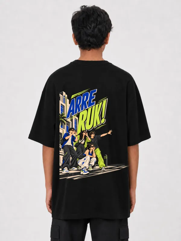 Black_Cotton_Oversized_Graphic_T-Shirt_For_Men