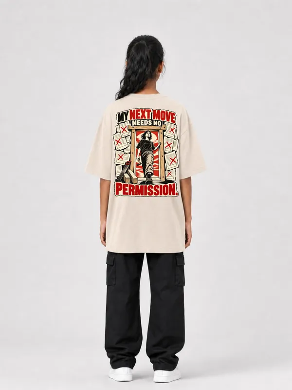Beige_Cotton_Oversized_Graphic_T-Shirt_For_Unisex