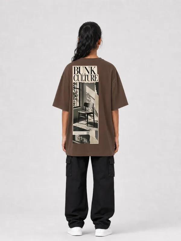 Brown_Cotton_Oversized_Graphic_T-Shirt_For_Women