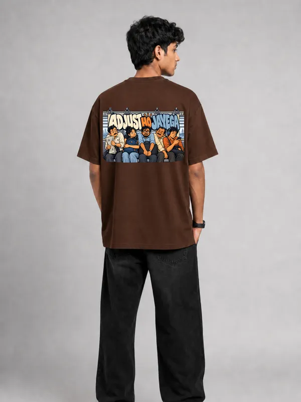Brown_Cotton_Oversized_Graphic_T-Shirt_For_Men