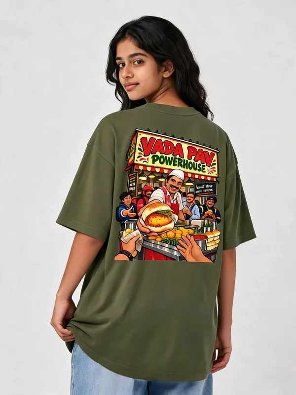 Olive_Green_Cotton_Oversized_Graphic_T-Shirt_For_Women