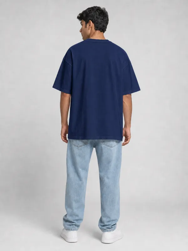 Navy_Blue_Cotton_Oversized_Graphic_T-Shirt_For_Men