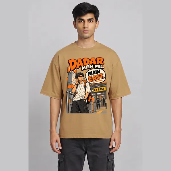 Dadar_Beige_Cotton_Oversized_Graphic_T-Shirt_For_Men