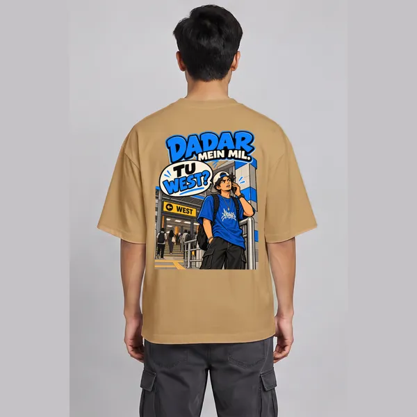 Dadar_Beige_Cotton_Oversized_Graphic_T-Shirt_For_Men