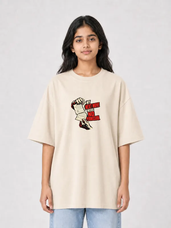 Beige_Cotton_Oversized_Graphic_T-Shirt_For_Unisex