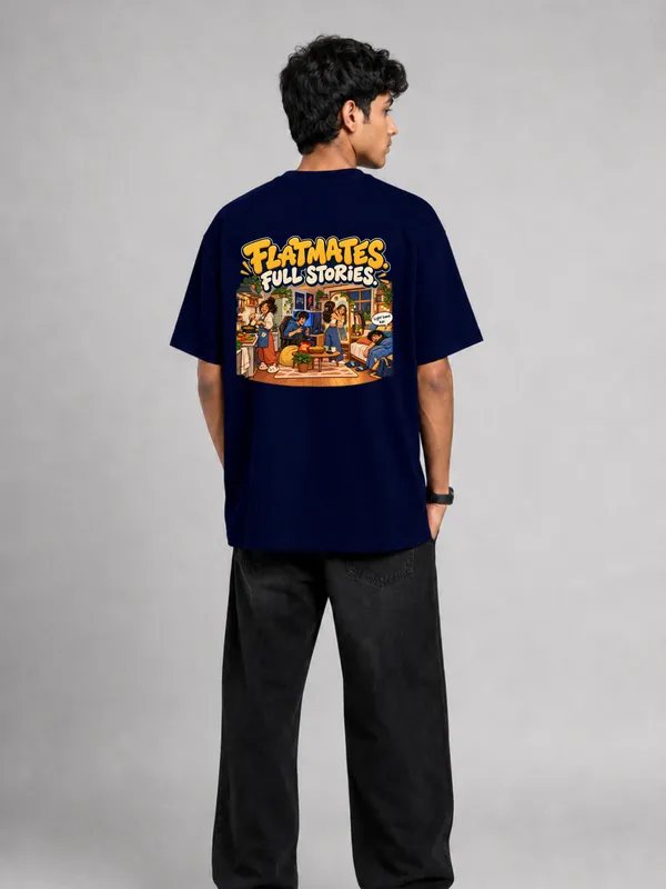 Navy_Blue_Cotton_Oversized_Graphic_T-Shirt_For_Men
