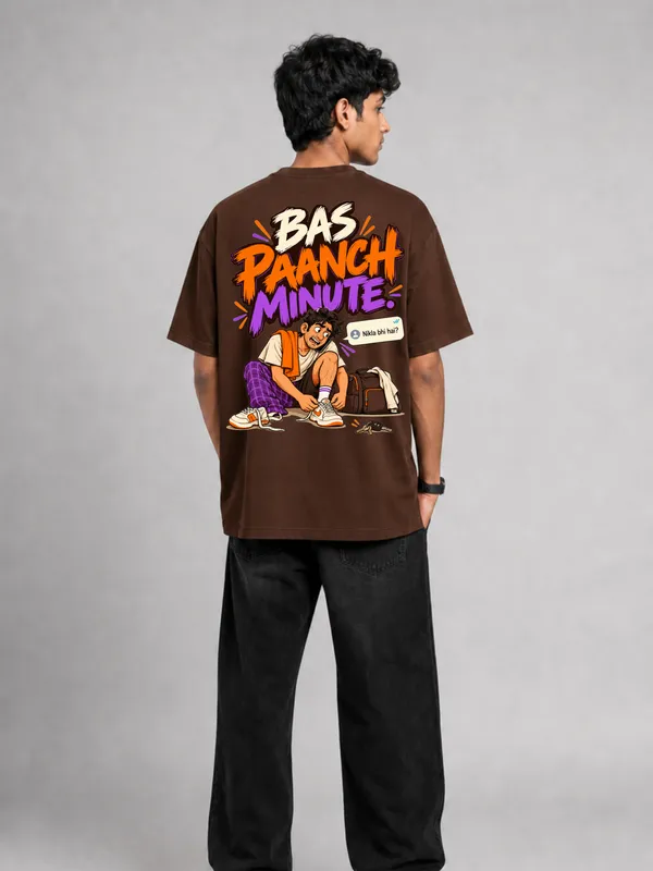 Brown_Cotton_Oversized_Graphic_T-Shirt_For_Men