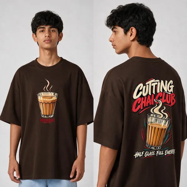 Cutting_Chai_Club_Brown_Cotton_Oversized_Graphic_T-Shirt_For_Men