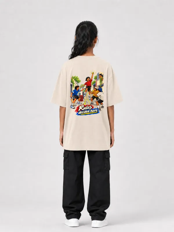 Cream_Cotton_Oversized_Graphic_T-Shirt_For_Women