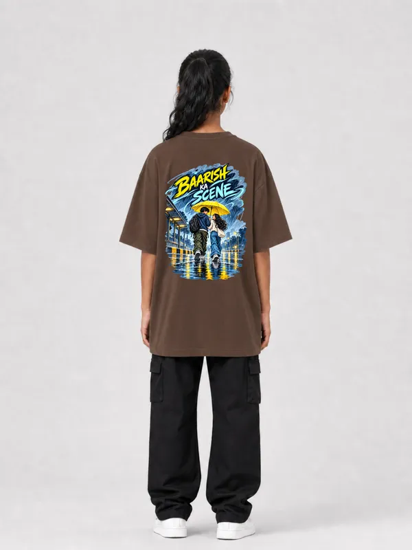 Brown_Cotton_Oversized_Graphic_T-Shirt_For_Women