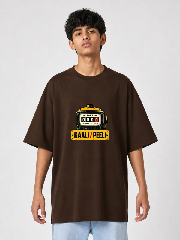 Brown_Cotton_Oversized_Graphic_T-Shirt_For_Men
