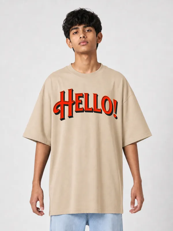 Beige_Cotton_Oversized_Graphic_T-Shirt_For_Men
