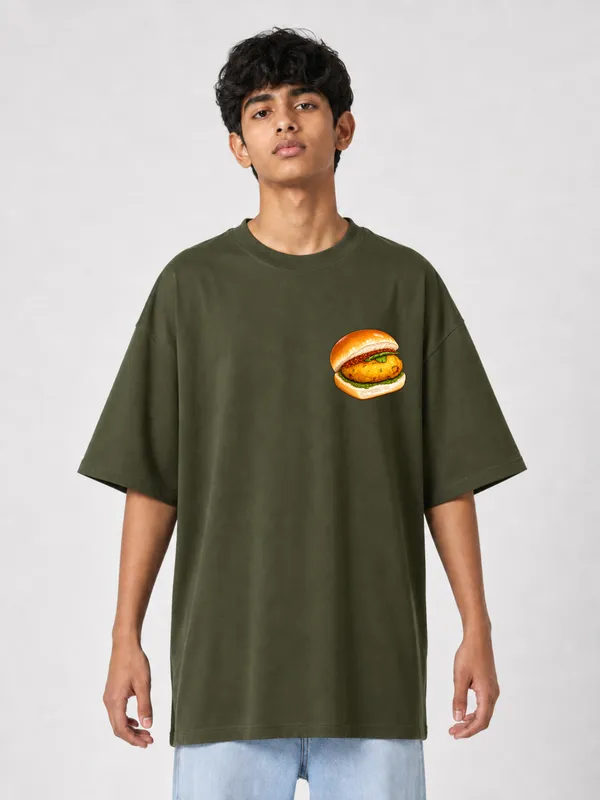 Olive_Green_Cotton_Oversized_Graphic_T-Shirt_For_Men