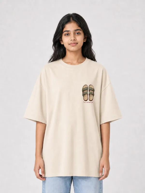 Beige_Cotton_Oversized_Graphic_T-Shirt_For_Women