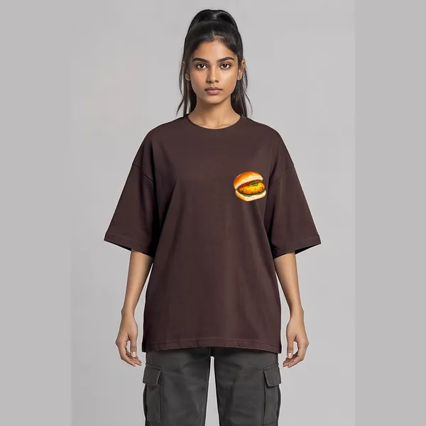 Vada_Paav_Brown_Cotton_Oversized_Graphic_T-Shirt_For_Women