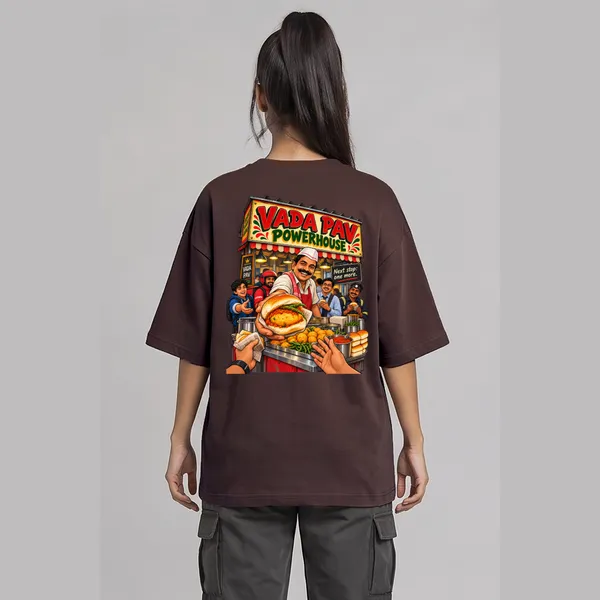 Vada_Paav_Brown_Cotton_Oversized_Graphic_T-Shirt_For_Women