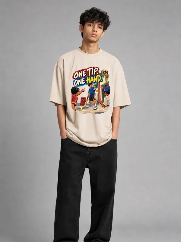 Beige_Cotton_Oversized_Graphic_T-Shirt_For_Men