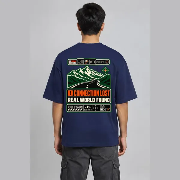 No_Signal_Navy_Blue_Cotton_Oversized_Graphic_T-Shirt_For_Men