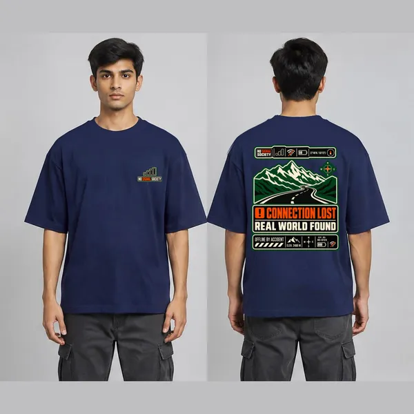 No_Signal_Navy_Blue_Cotton_Oversized_Graphic_T-Shirt_For_Men