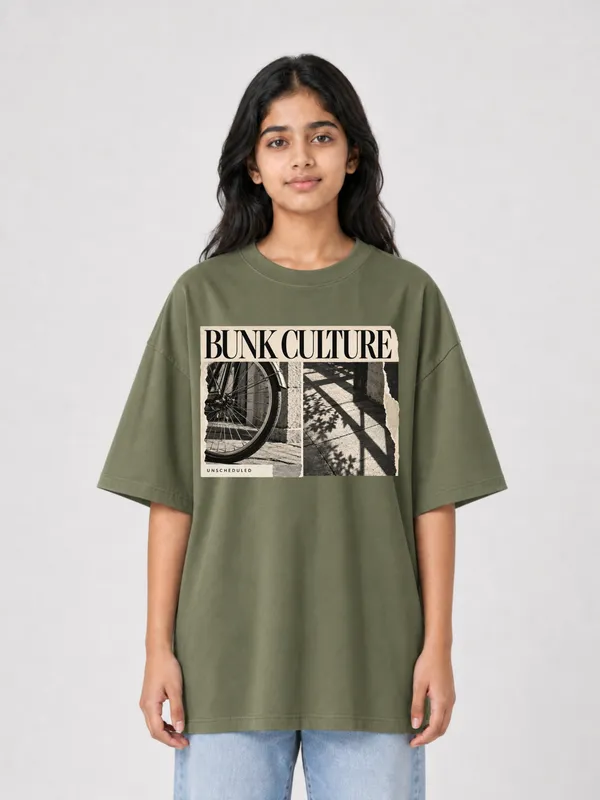 Olive_Green_Cotton_Oversized_Graphic_T-Shirt_For_Women