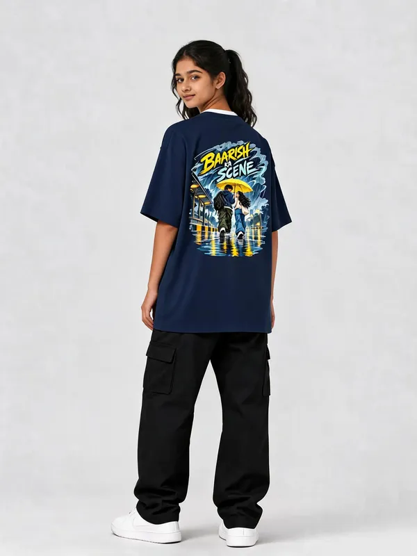 Navy_Blue_Cotton_Oversized_Graphic_T-Shirt_For_Women