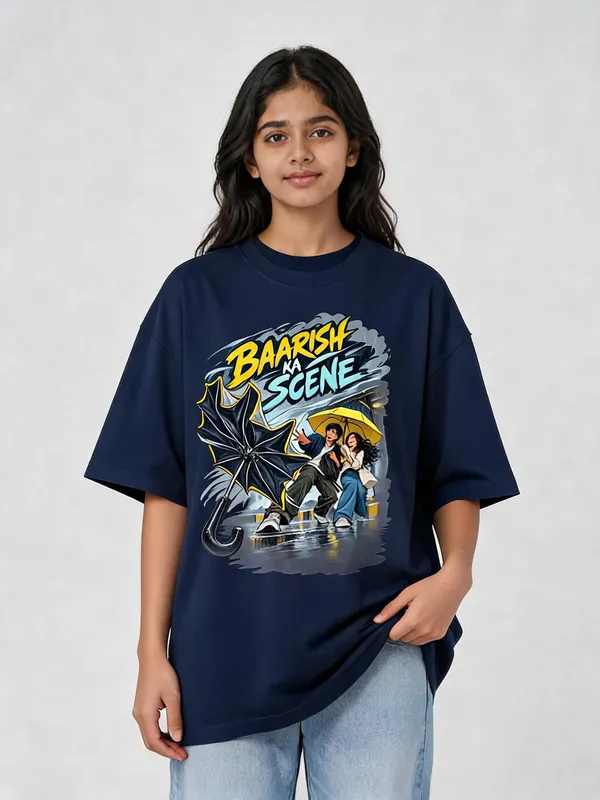 Navy_Blue_Cotton_Oversized_Graphic_T-Shirt_For_Women