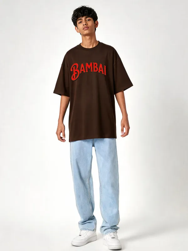 Brown_Cotton_Oversized_Graphic_T-Shirt_For_Men