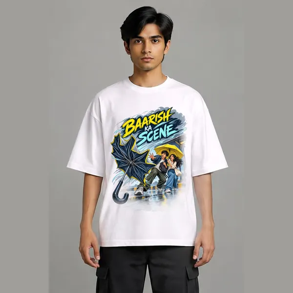 Baarish_White_Cotton_Oversized_Graphic_T-Shirt_For_Men