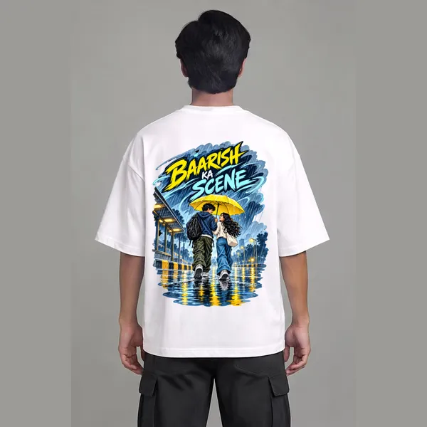 Baarish_White_Cotton_Oversized_Graphic_T-Shirt_For_Men