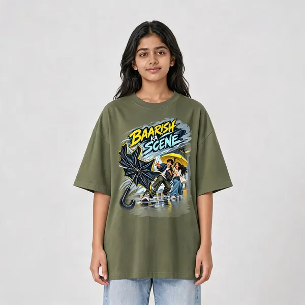 Olive_Green_Cotton_Oversized_Graphic_T-Shirt_For_Women