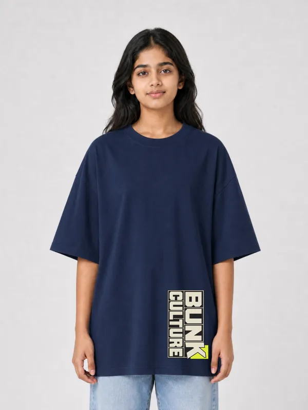 Navy_Blue_Cotton_Oversized_Graphic_T-Shirt_For_Women