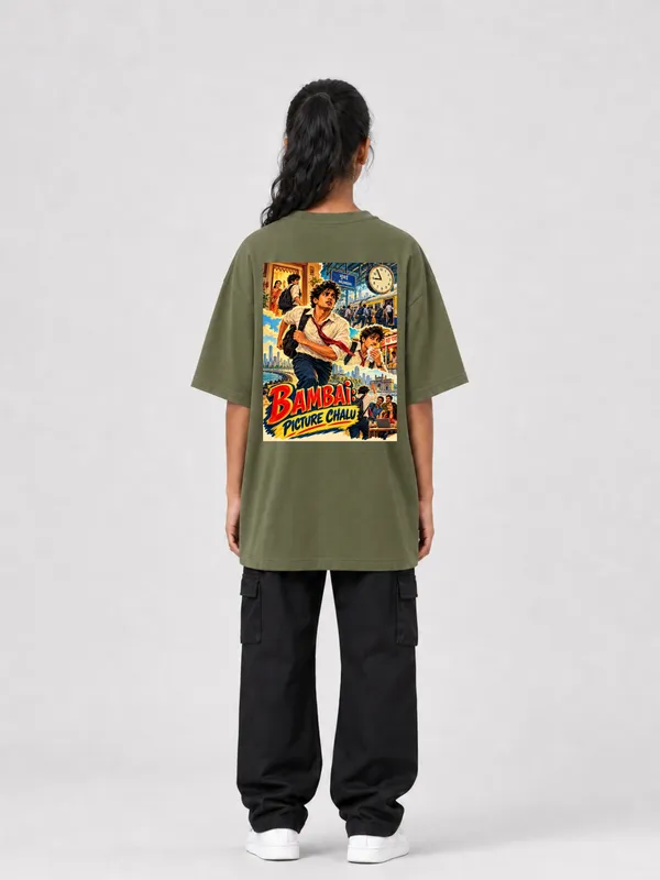 Olive_Green_Cotton_Oversized_Graphic_T-Shirt_For_Unisex