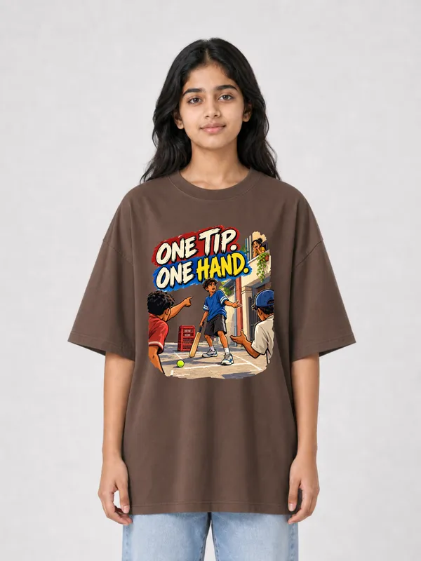 Brown_Cotton_Oversized_Graphic_T-Shirt_For_Unisex