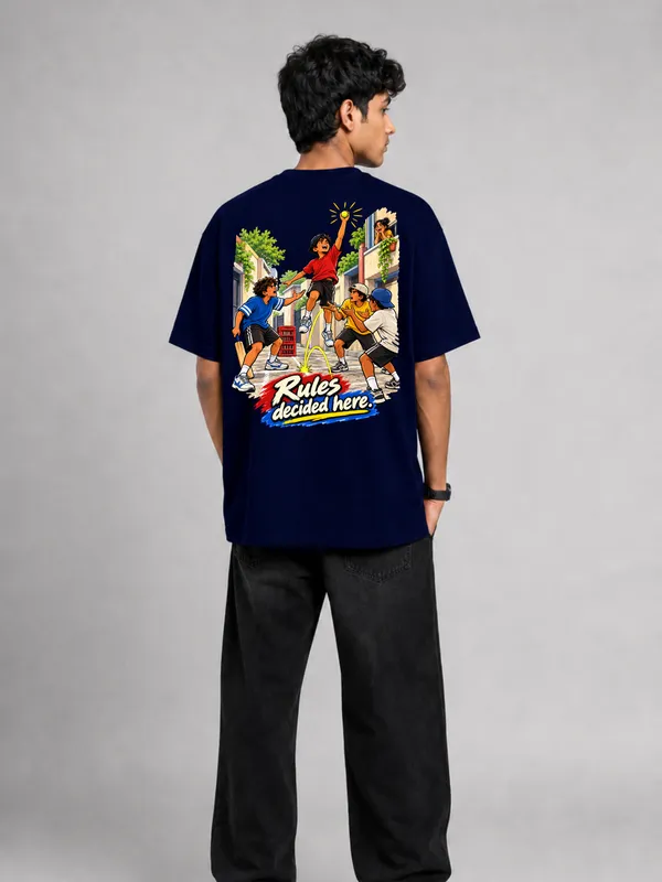 Navy_Blue_Cotton_Oversized_Graphic_T-Shirt_For_Men