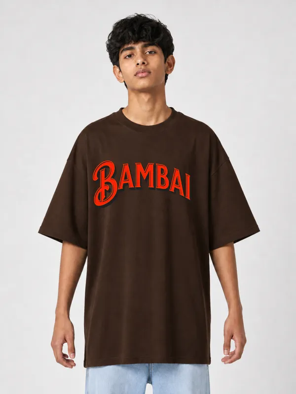 Brown_Cotton_Oversized_Graphic_T-Shirt_For_Men