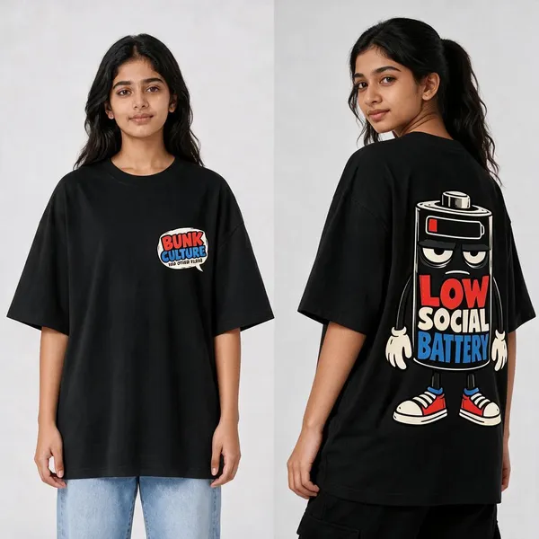 Low_battery_Black_Cotton_Oversized_Graphic_T-Shirt_For_Women