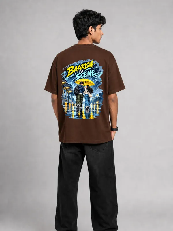 Brown_Cotton_Oversized_Graphic_T-Shirt_For_Men
