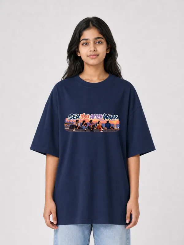 Navy_Blue_Cotton_Oversized_Graphic_T-Shirt_For_Women
