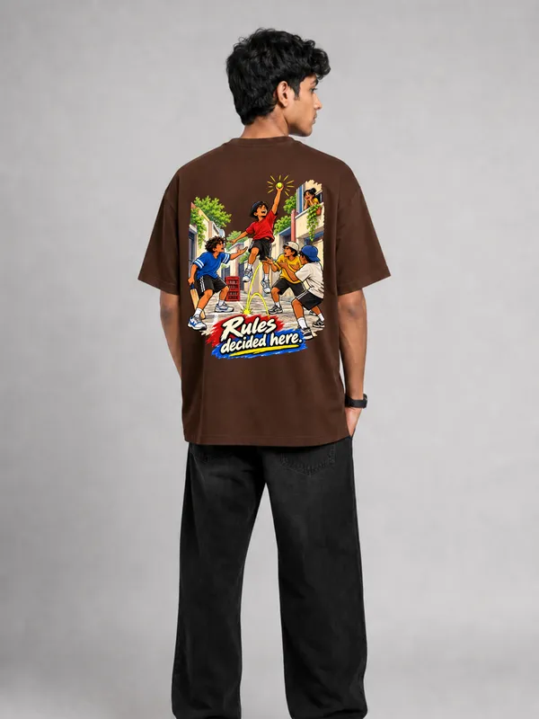 Brown_Cotton_Oversized_Graphic_T-Shirt_For_Men