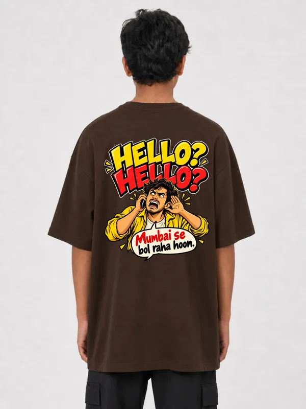 Brown_Cotton_Oversized_Graphic_T-Shirt_For_Men