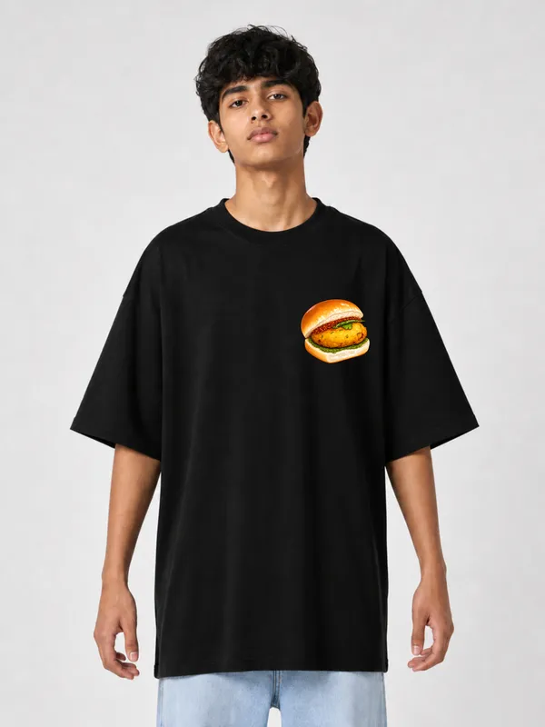 Black_Cotton_Oversized_Graphic_T-Shirt_For_Men