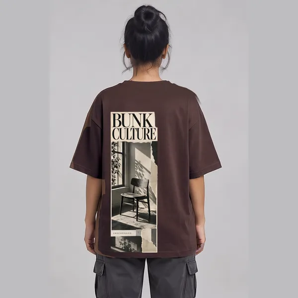 Bunk_Culture_Brown_Cotton_Oversized_Graphic_T-Shirt_For_Women