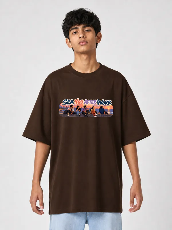 Brown_Cotton_Oversized_Graphic_T-Shirt_For_Men