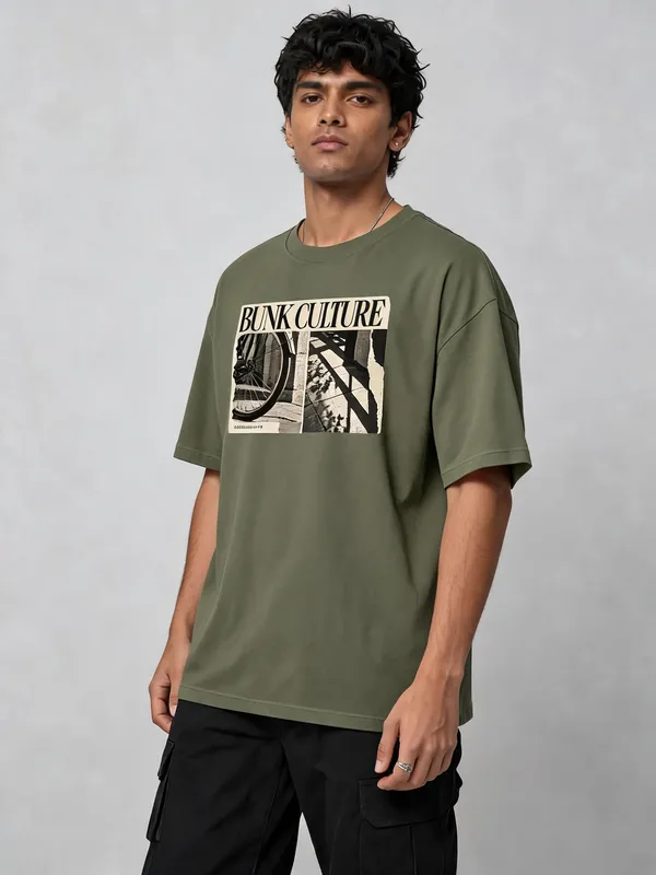 Olive_Green_Cotton_Oversized_Graphic_T-Shirt_For_Men