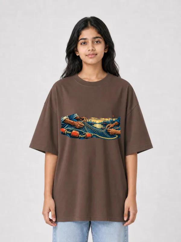 Brown_Cotton_Oversized_Graphic_T-Shirt_For_Women