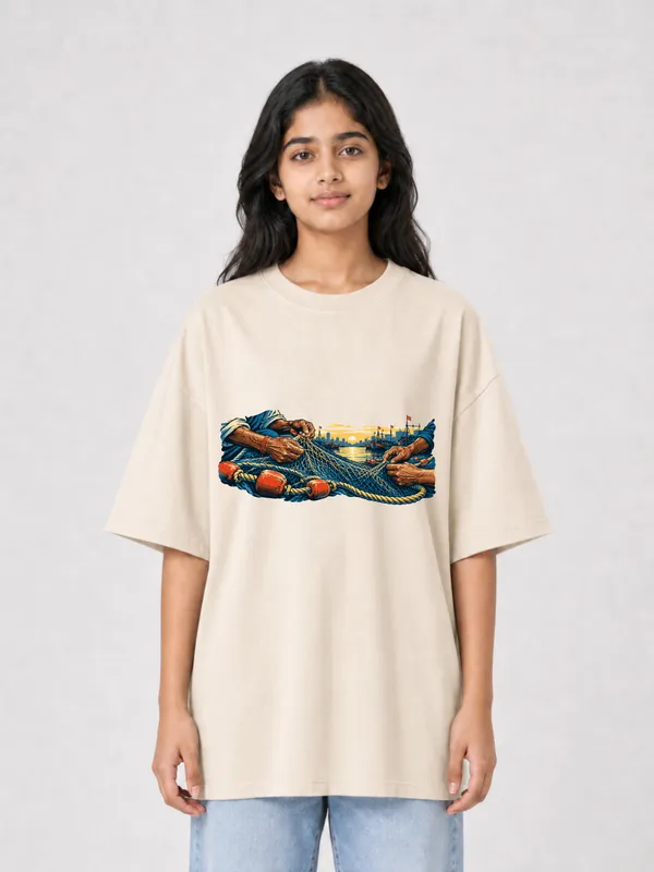 Beige_Cotton_Oversized_Graphic_T-Shirt_For_Women