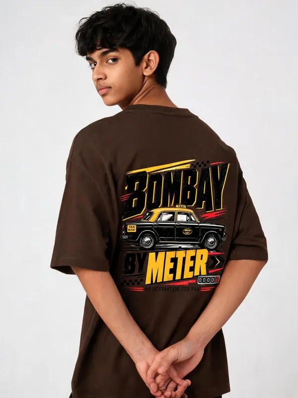 Brown_Cotton_Oversized_Graphic_T-Shirt_For_Men